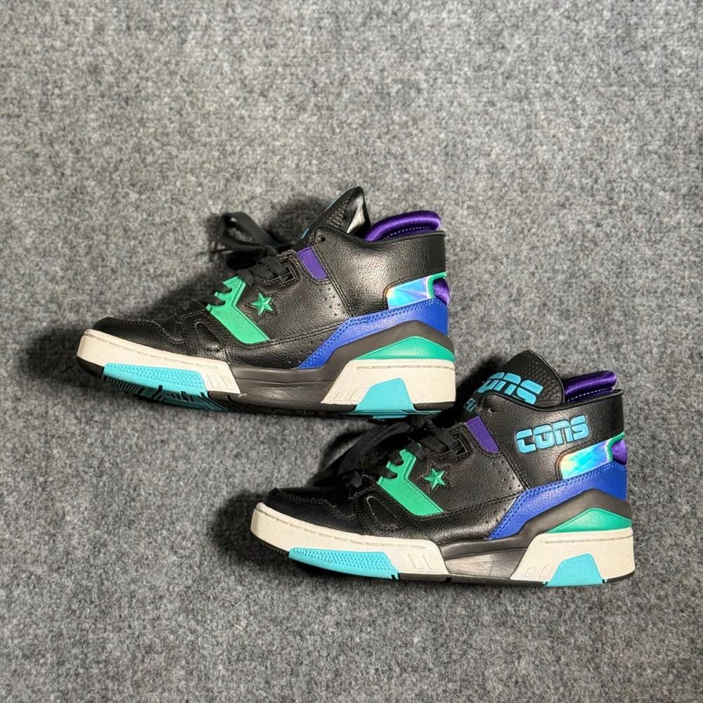 Converse ERX 260 Mid Sneakers Kids Size 5 Black Blue Green 164388C